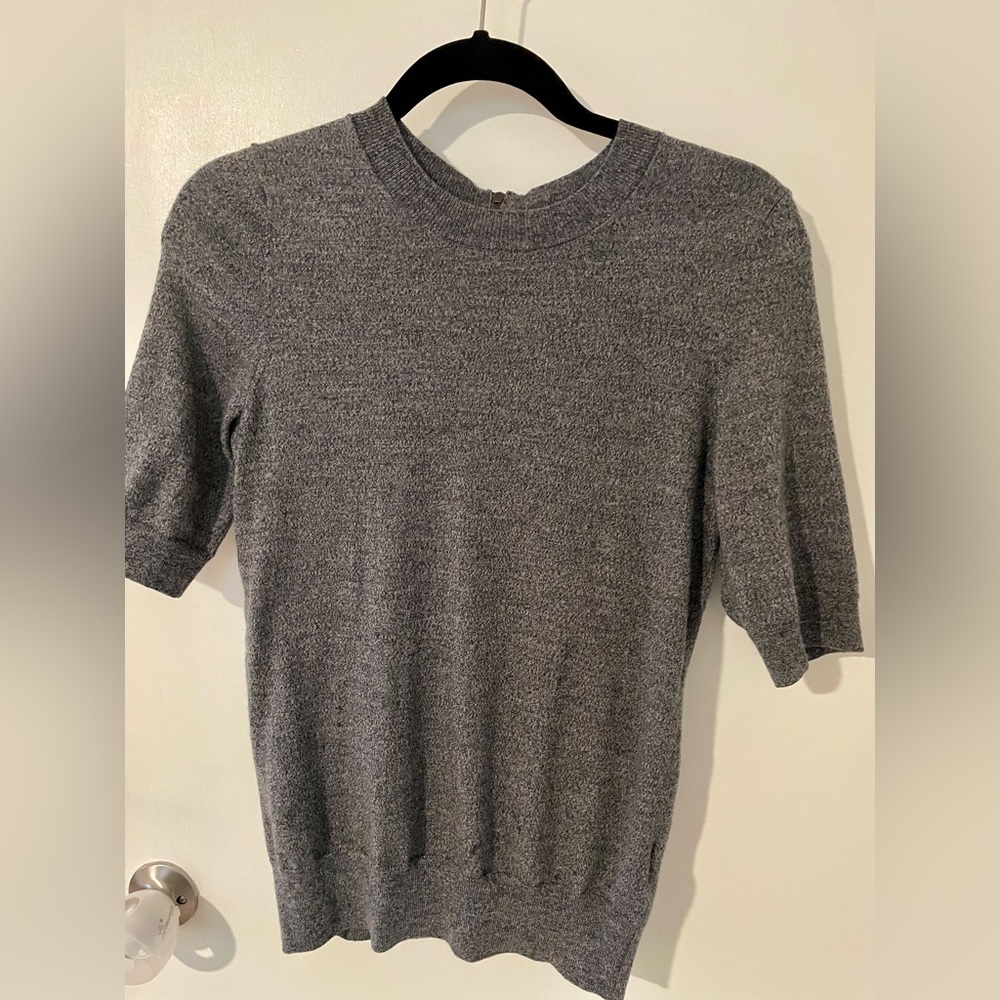 Merino Wool Short Sleeve Sweater